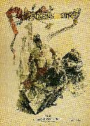 Carl Larsson titelbild till nodhjalpstidningen fran seinens strandl USA oil painting artist